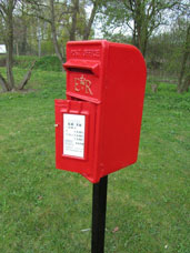 Red Lamp Style Postbox